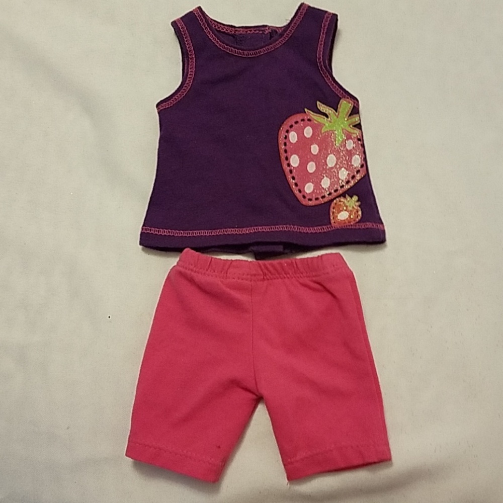 18"doll short set